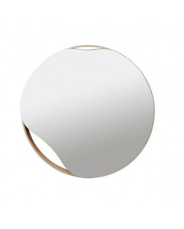 Asimetriškas medinis veidrodis BALA, 50 cm