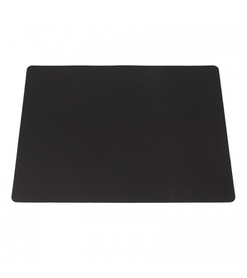 Black leather look placemat