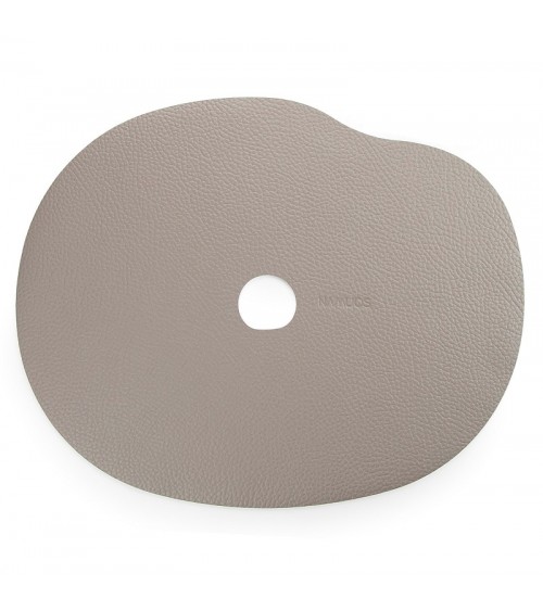 Beige leather placemat