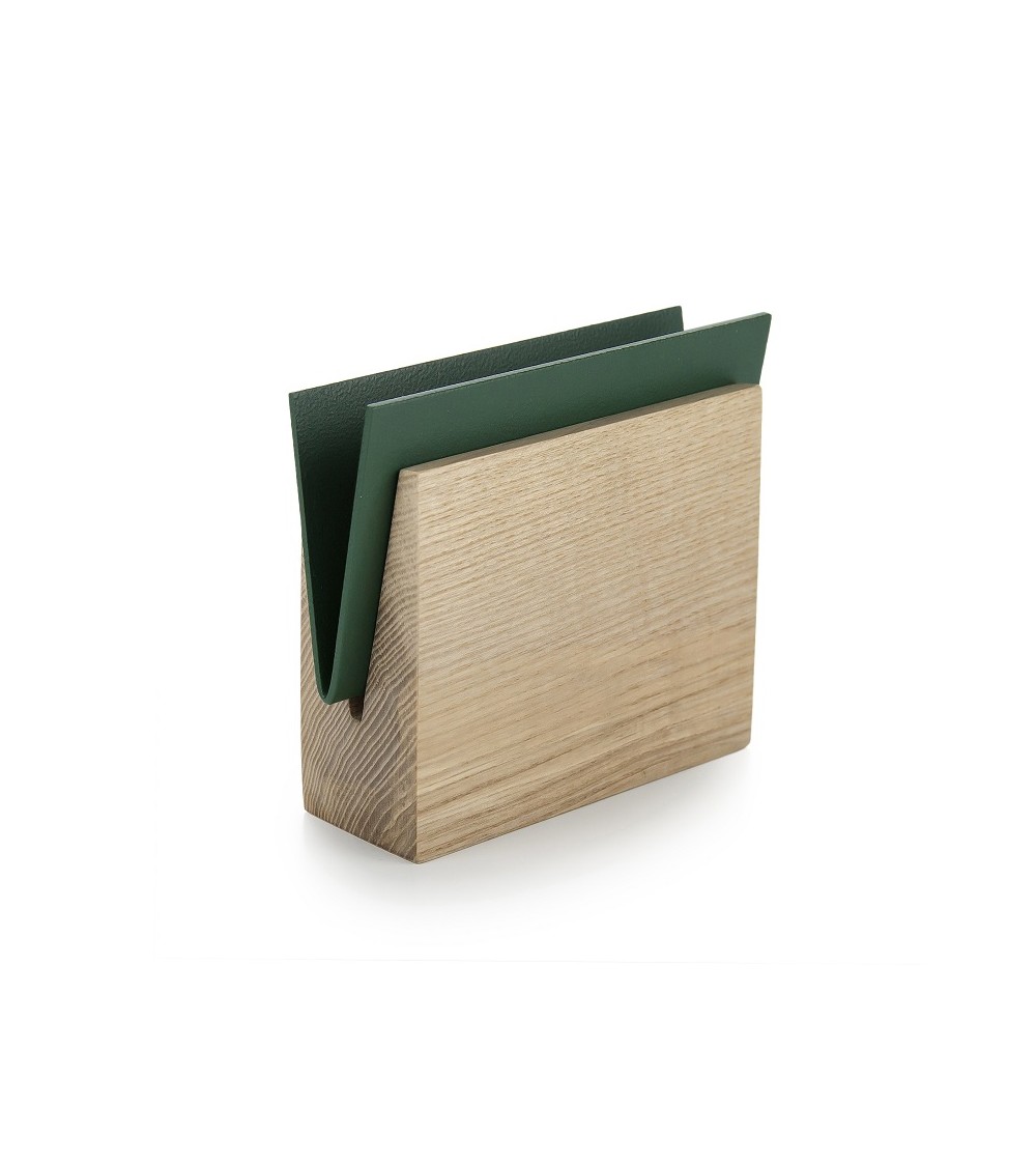 Green napkin holder ENVELOPE
