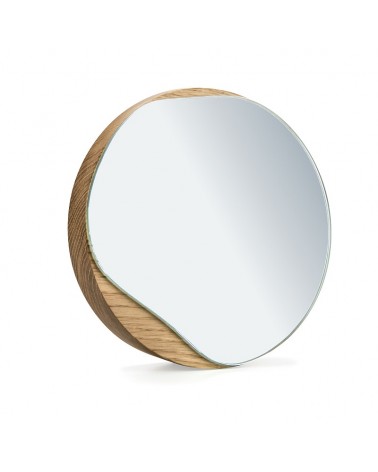 Wooden table mirror