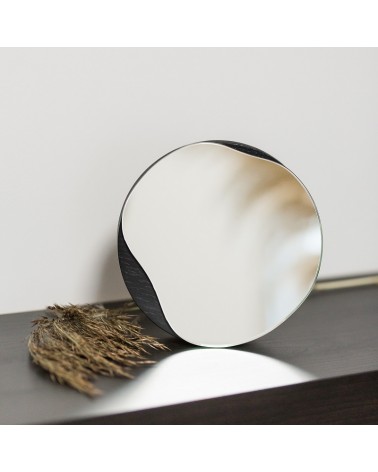Table mirror with black frame