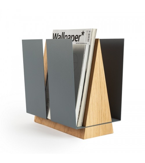 Grey magazine stand WINGS