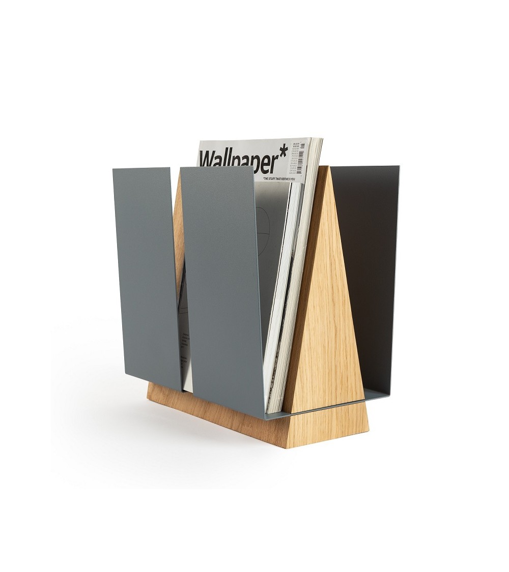 Grey magazine stand WINGS