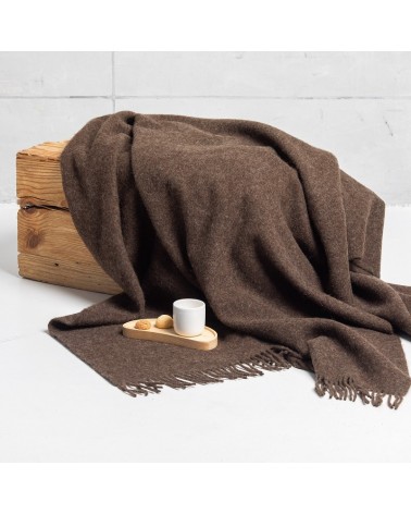 Wool blanket brown