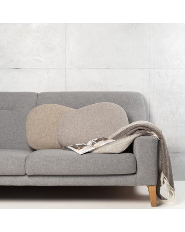 Sofa grey wool balnket