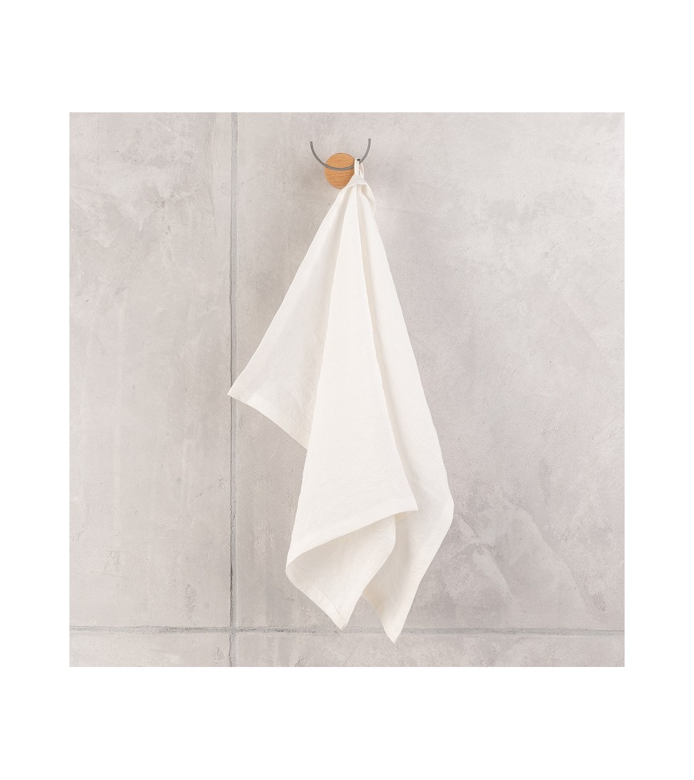 Hemp kitchen towel white