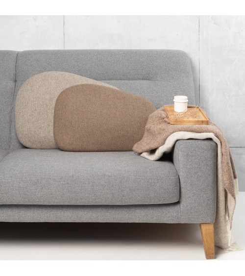 Brown sofa cushion