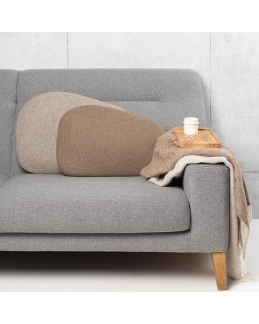 Brown sofa cushion