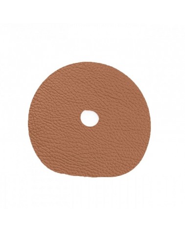 Brown leather coaster