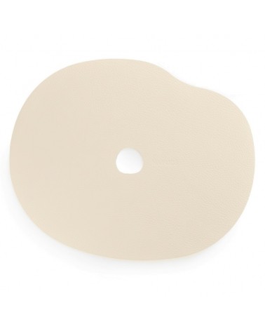 Ivory leather placemat