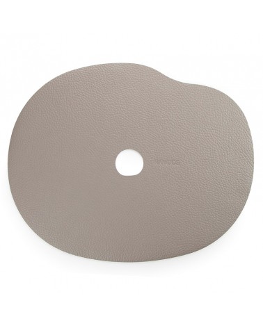Taupe leather placemats