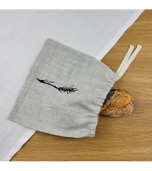 Small linen bread bag