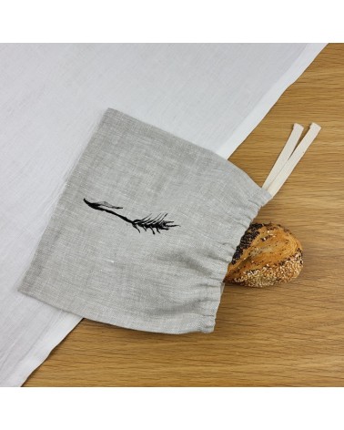 Small linen bread bag