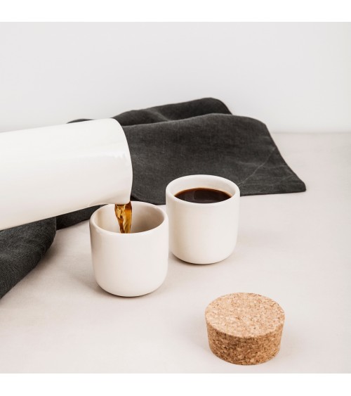 coffee or tea jug with cups