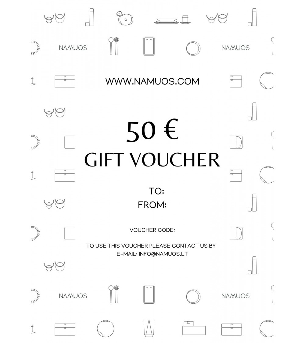 Gift voucher for home accesories