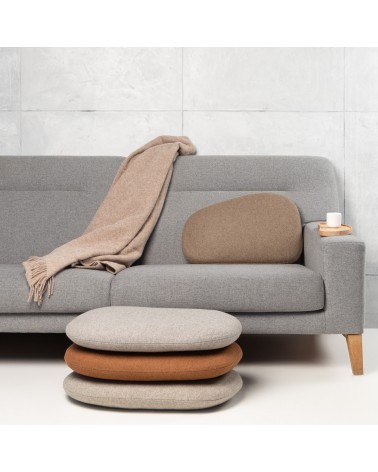 brown sofa wool blanket