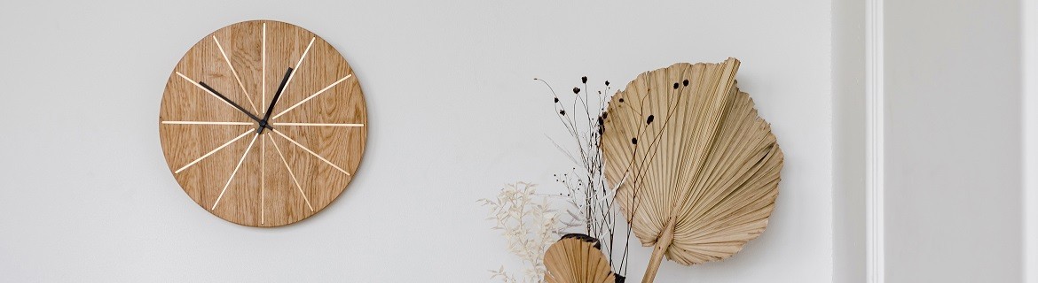 An unusual wooden wall clock SUNNY I NAMUOS interior decor online